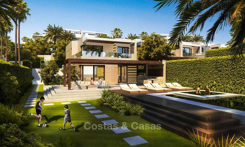 New luxury front line beach villas for sale in an exclusive complex, New Golden Mile, Marbella - Estepona 7899