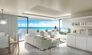 New luxury front line beach villas for sale in an exclusive complex, New Golden Mile, Marbella - Estepona 40487 