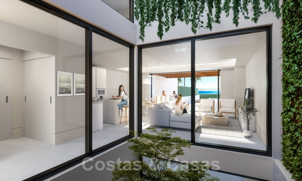 New luxury front line beach villas for sale in an exclusive complex, New Golden Mile, Marbella - Estepona 40489