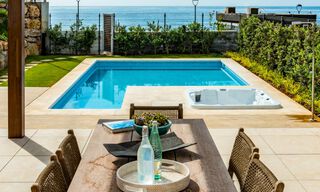 New luxury front line beach villas for sale in an exclusive complex, New Golden Mile, Marbella - Estepona 40493 