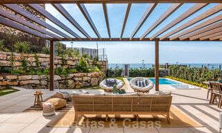 New luxury front line beach villas for sale in an exclusive complex, New Golden Mile, Marbella - Estepona 40494 