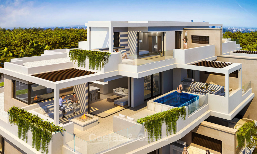 New luxury front line beach apartments for sale in an exclusive complex, New Golden Mile, Marbella - Estepona 7924