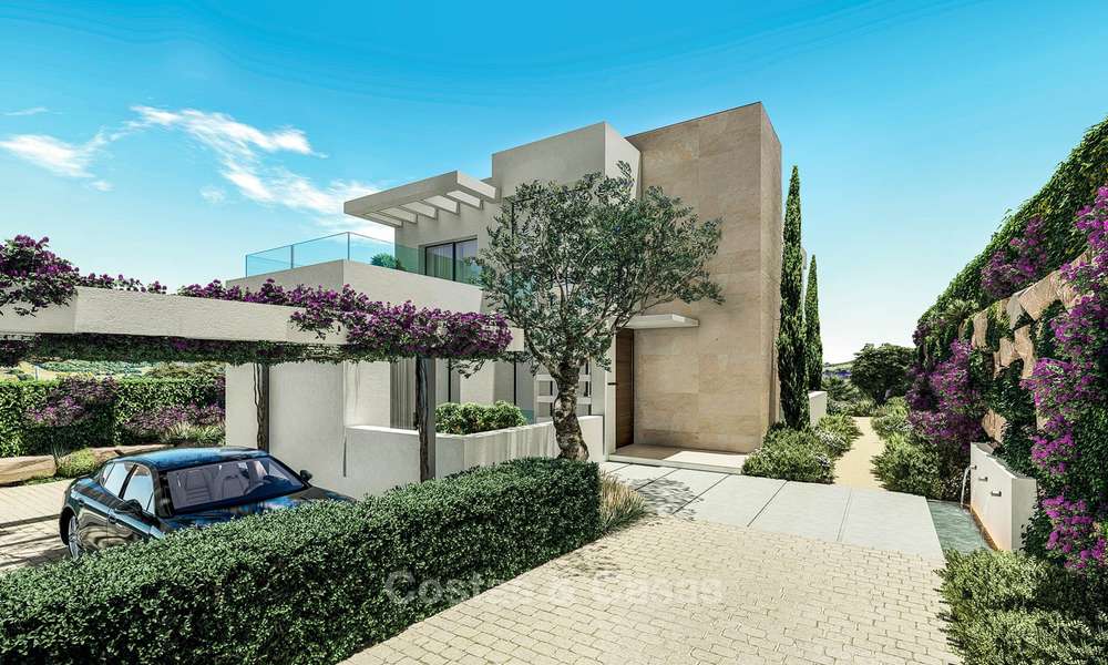 Beautiful, modern and luxurious first line golf villas with panoramic sea and mountain views for sale, Estepona 7925