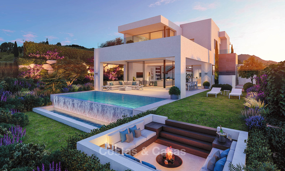 Beautiful, modern and luxurious first line golf villas with panoramic sea and mountain views for sale, Estepona 7926
