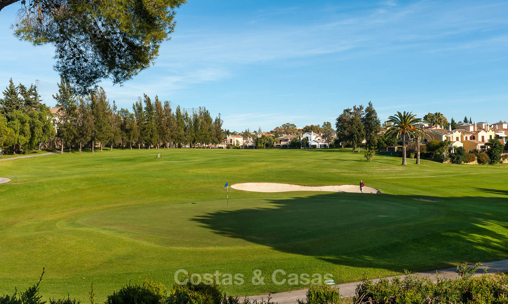 Semi detached house for sale, first line golf, in a gated complex in Guadalmina Alta in Marbella 7937