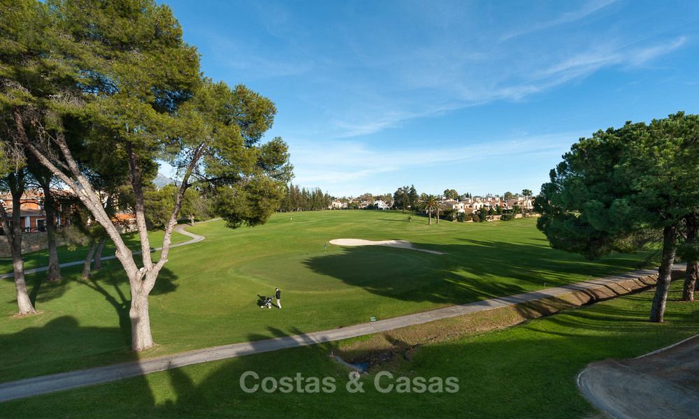 Semi detached house for sale, first line golf, in a gated complex in Guadalmina Alta in Marbella 7953