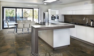 New contemporary and eco-friendly front line golf villas for sale, Mijas, Costa del Sol 8014 