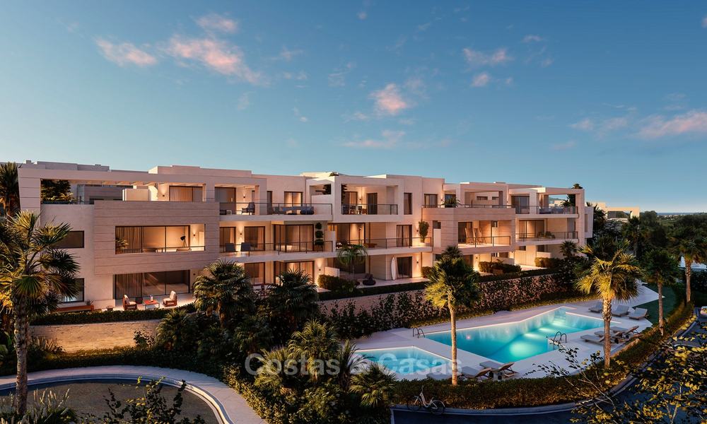 Delightful modern front-line golf apartments for sale in an exclusive new complex, Casares, Costa del Sol 8028