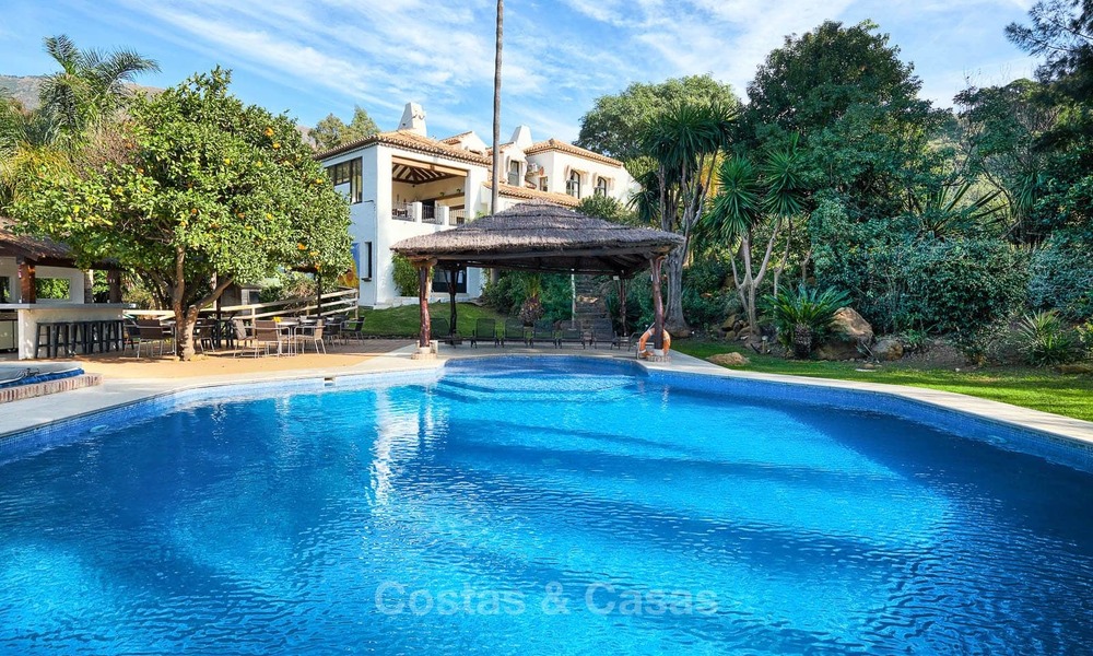 Spacious country-style villa in unique natural surroundings for sale, Casares, Costa del Sol 8127