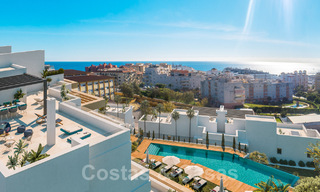 Elegant and spacious new apartments for sale, walking distance from beach and amenities, with sea views, Estepona 31376 