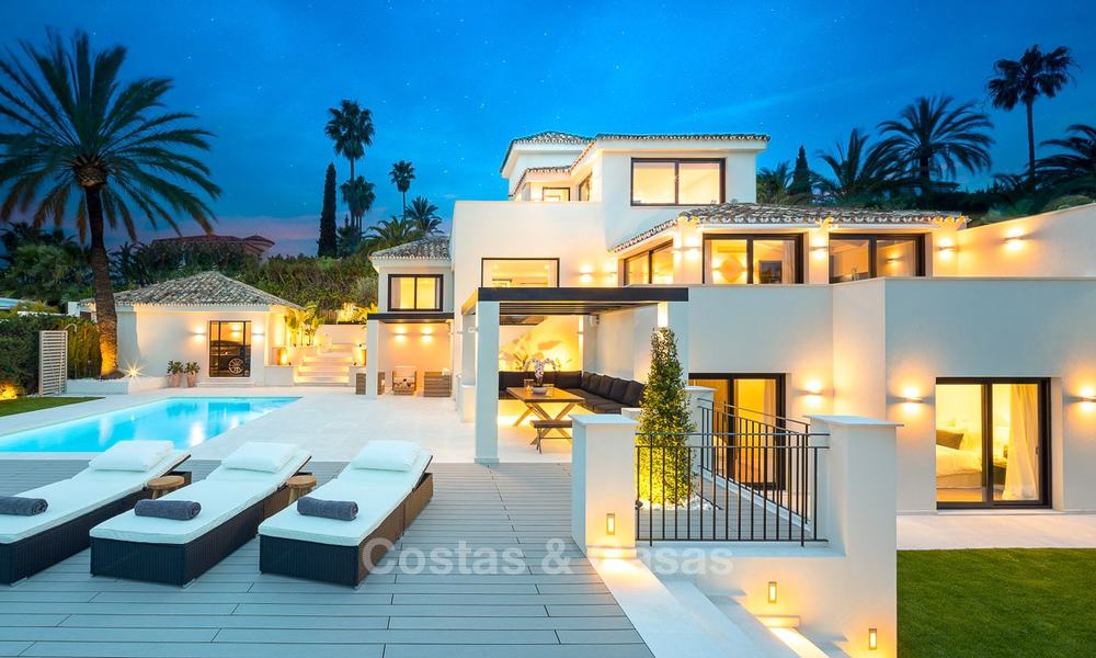 Fantastic renovated luxury villa with sea views for sale, in the Golf Valley, Nueva Andalucía, Marbella 8223