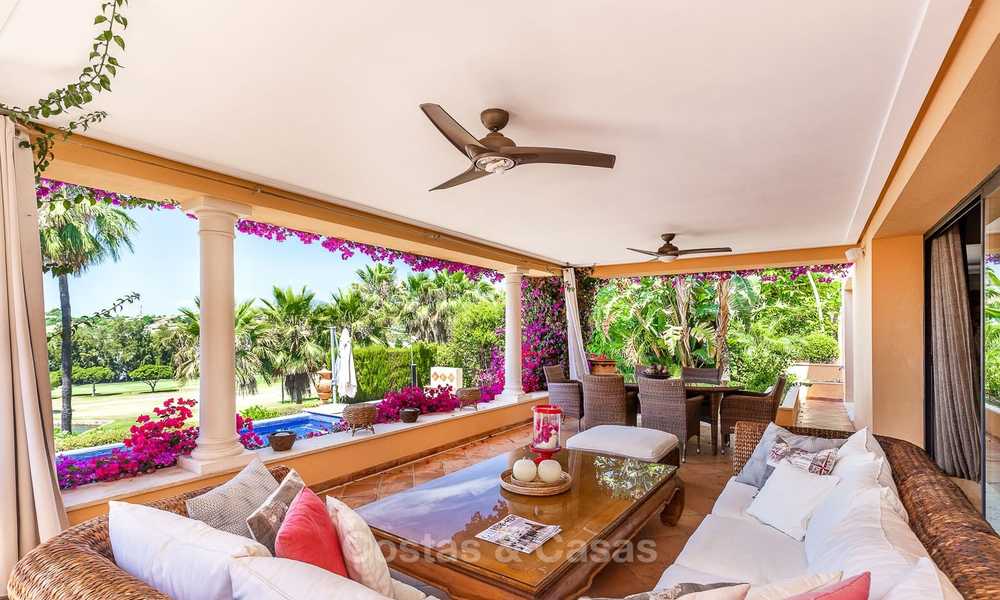 Spacious and luxurious traditional style villa for sale, front line golf, Nueva Andalucía, Marbella 8263