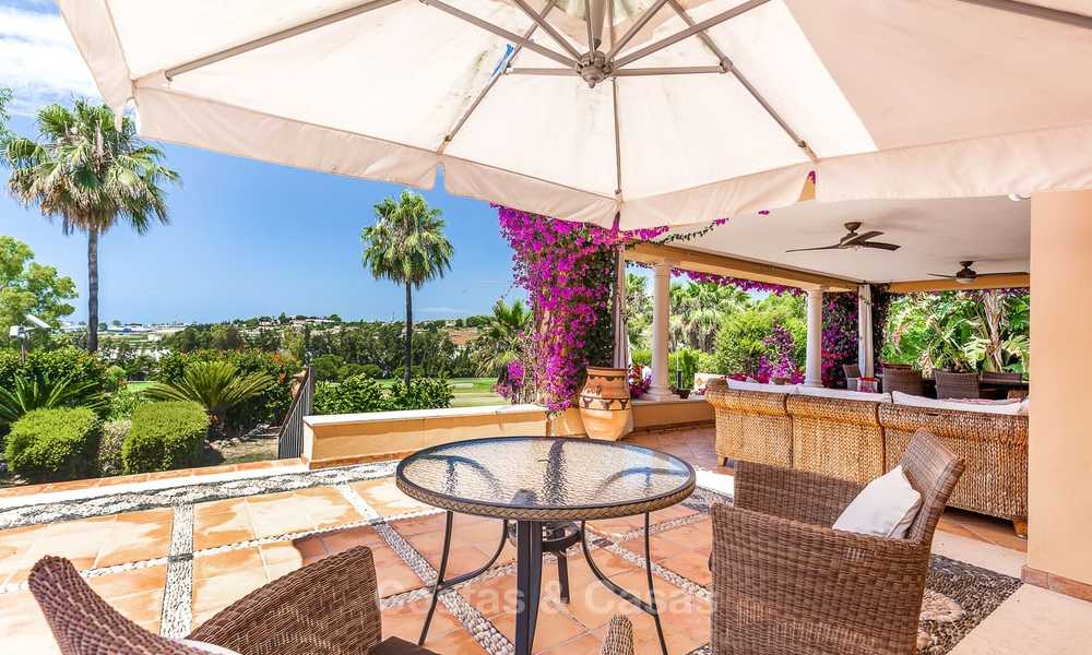 Spacious and luxurious traditional style villa for sale, front line golf, Nueva Andalucía, Marbella 8264