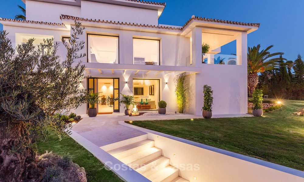 Ready to move in! Completely reformed Andalusian style villa for sale, Golf Valley, Nueva Andalucía, Marbella 8401