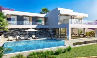 Impressive contemporary style villa with amazing sea views for sale, in a golf complex, ready to move in - Benahavis, Marbella 8472 
