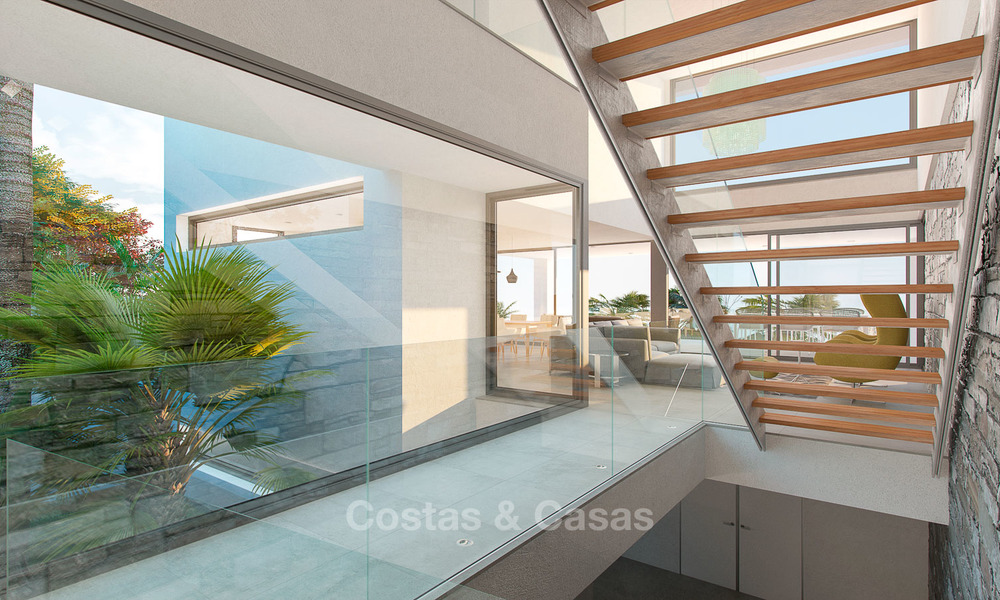 Impressive contemporary style villa with amazing sea views for sale, in a golf complex, ready to move in - Benahavis, Marbella 8475