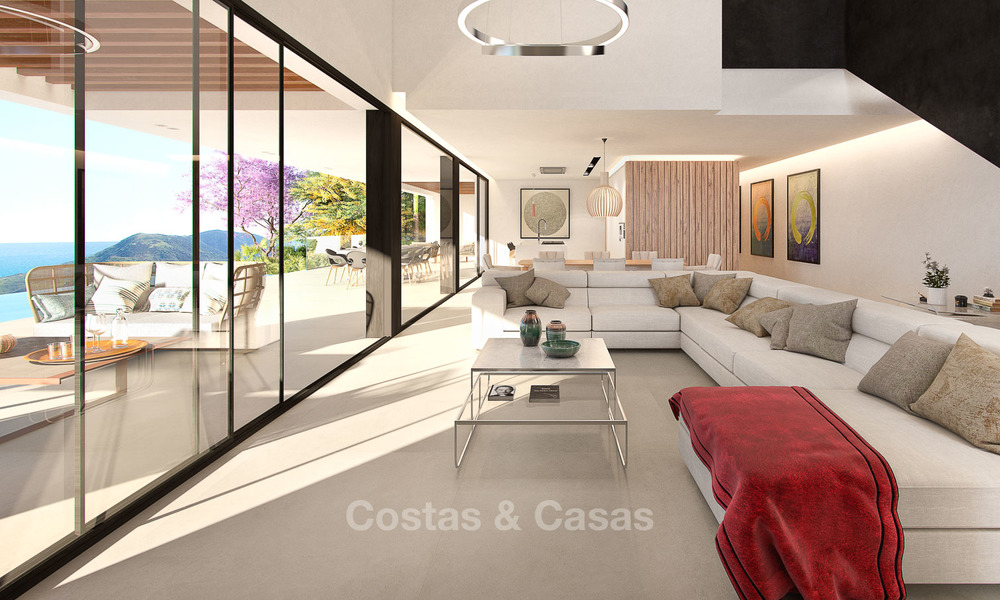 Impressive modern designer villa with amazing sea views for sale, in a golf complex - Benahavis, Marbella 8485