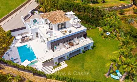 Spacious, nicely renovated luxury villa for sale with sea and golf views, Nueva Andalucía, Marbella 8566
