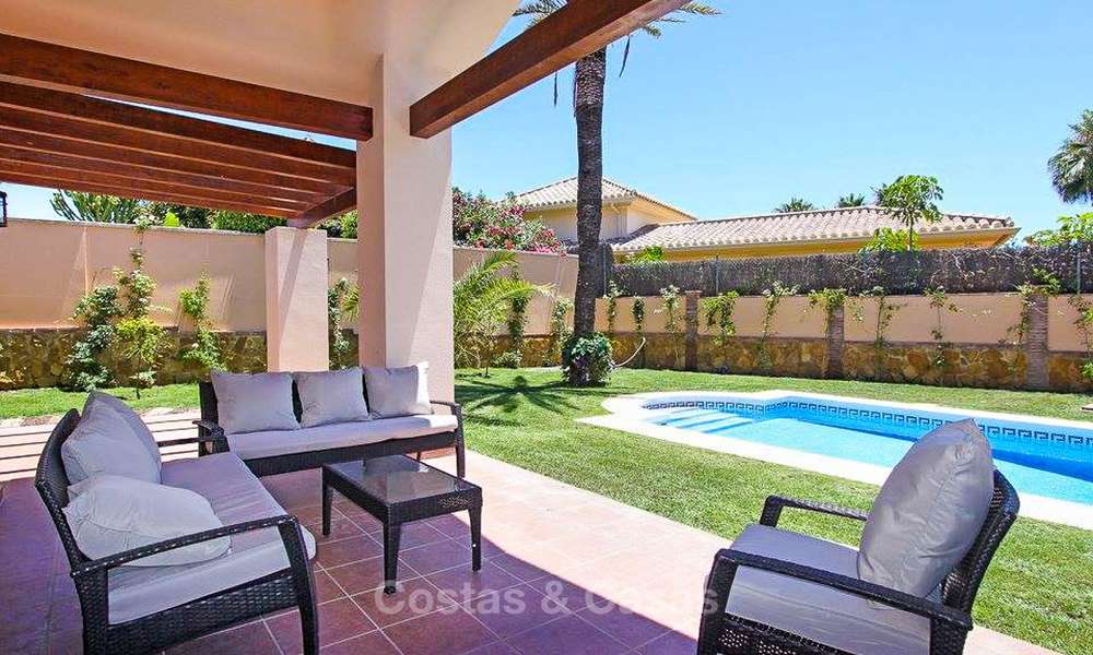 Beachside classical-style villa in a popular residential area for sale, East Marbella 8743