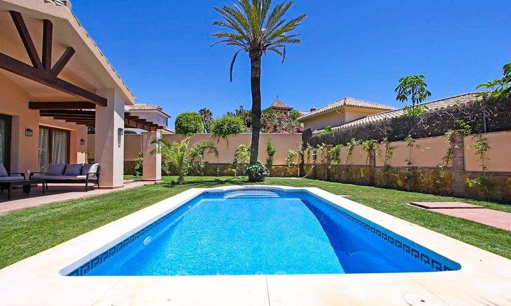 Beachside classical-style villa in a popular residential area for sale, East Marbella 8749