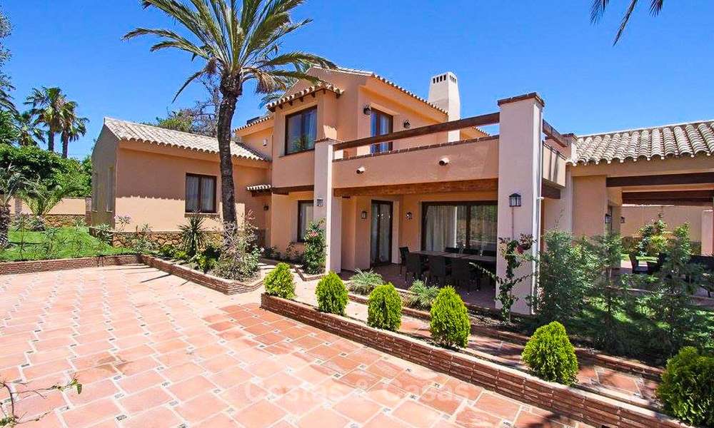 Beachside classical-style villa in a popular residential area for sale, East Marbella 8750