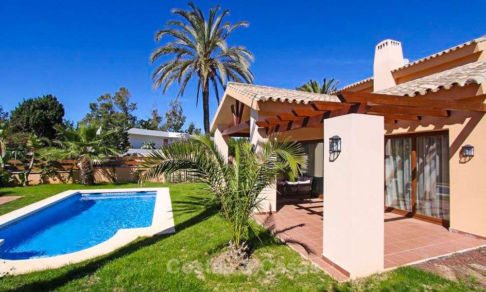 Beachside classical-style villa in a popular residential area for sale, East Marbella 8756