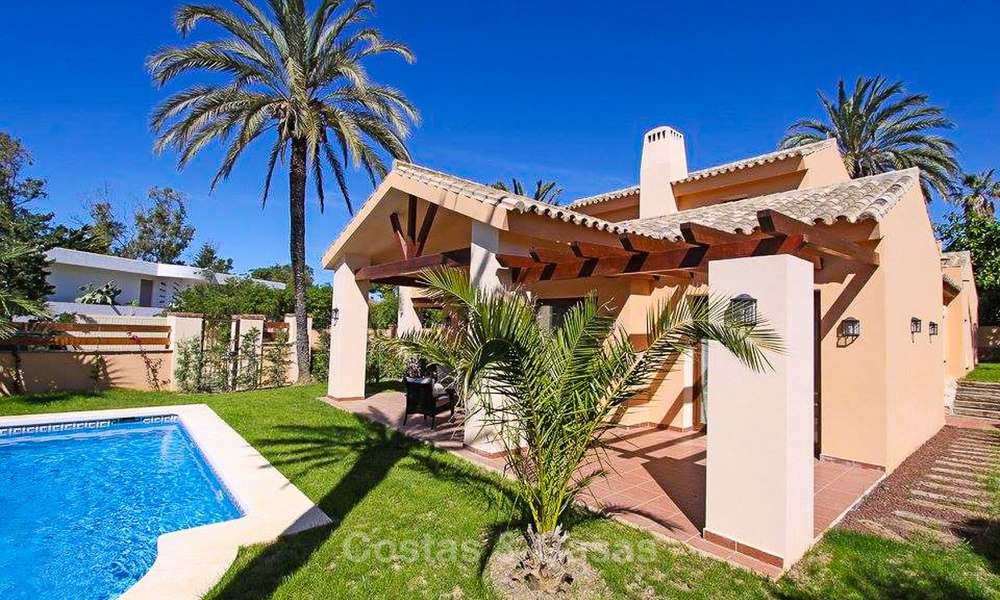 Beachside classical-style villa in a popular residential area for sale, East Marbella 8758