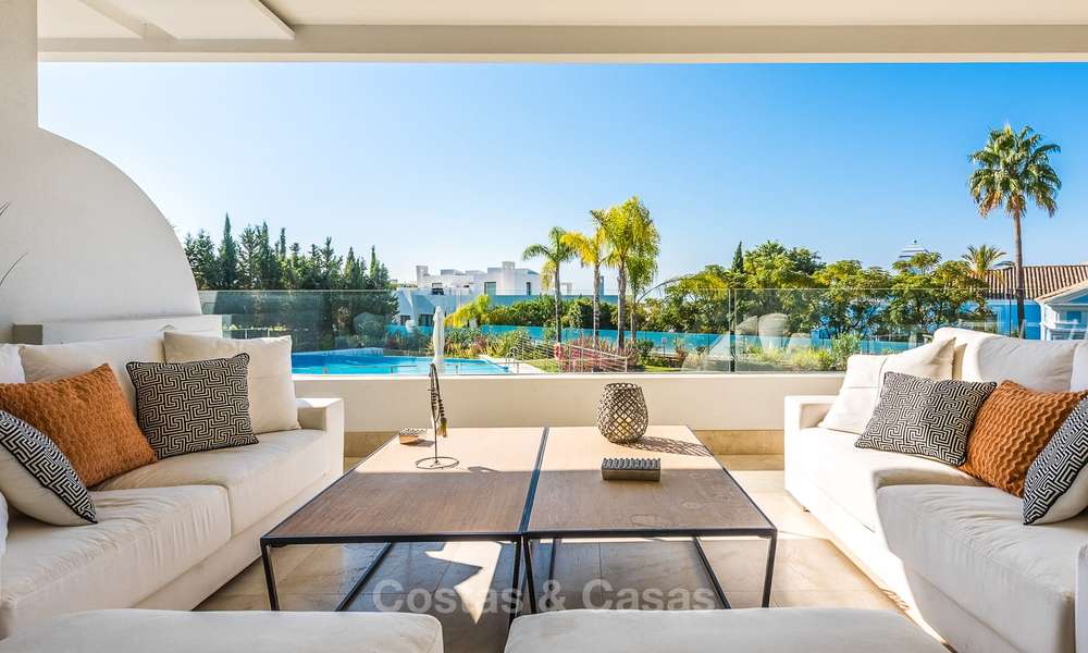 Posh modern luxury apartment for sale in a prestigious residential complex in Sierra Blanca, Golden Mile, Marbella 8781