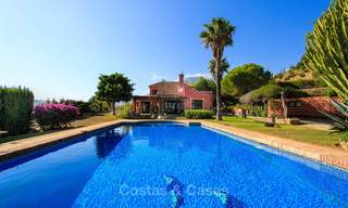 Well located and attractively priced villa - finca with sea and mountain views for sale, Estepona, Costa del Sol 8691 