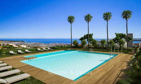 Brand new modern luxury apartments with sea views for sale, Estepona centre. Ready to move in. 9189