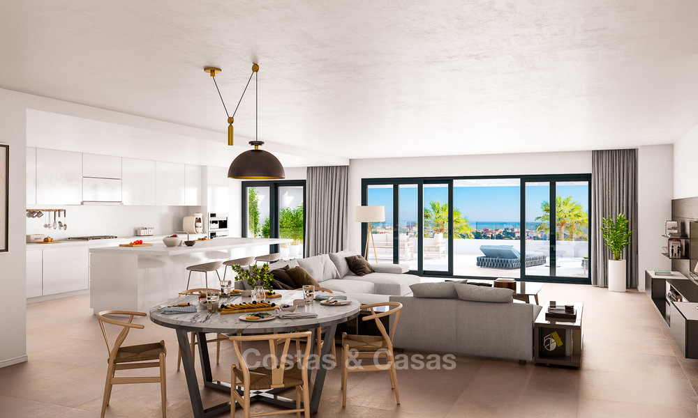 Brand new modern luxury apartments with sea views for sale, Estepona 9197