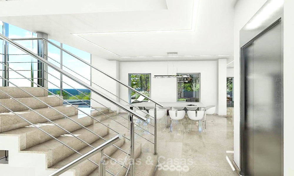 Eco-friendly contemporary luxury villa with sea views for sale – Benalmadena, Costa del Sol 9223