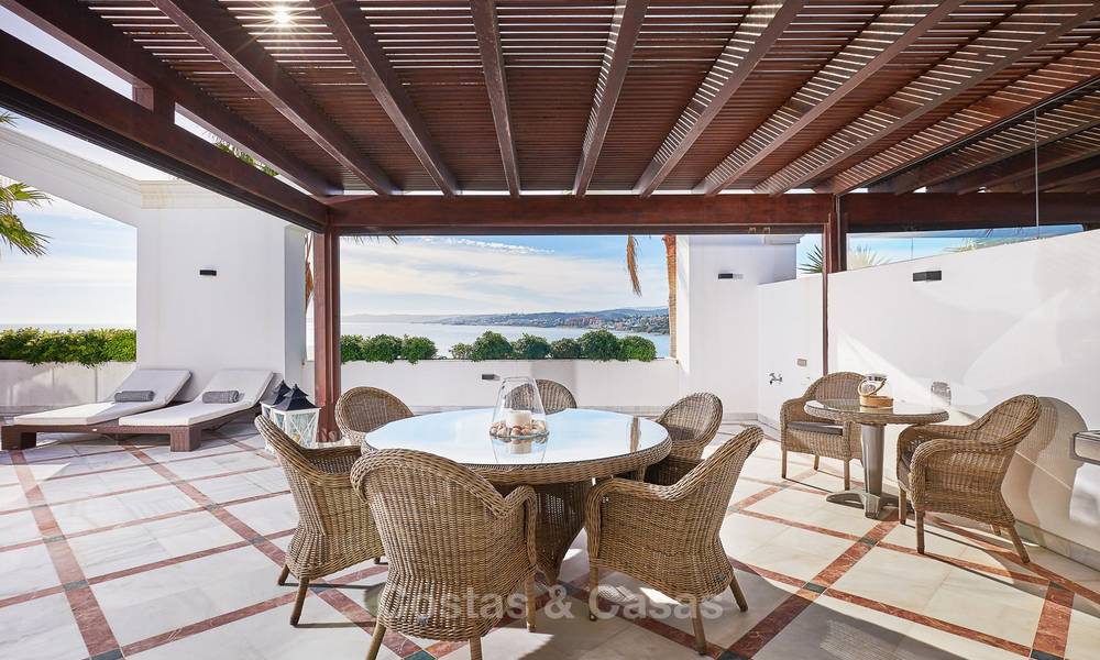 Exclusive beachfront penthouse apartment for sale in Estepona, Costa del Sol. Reduced in price. 9351