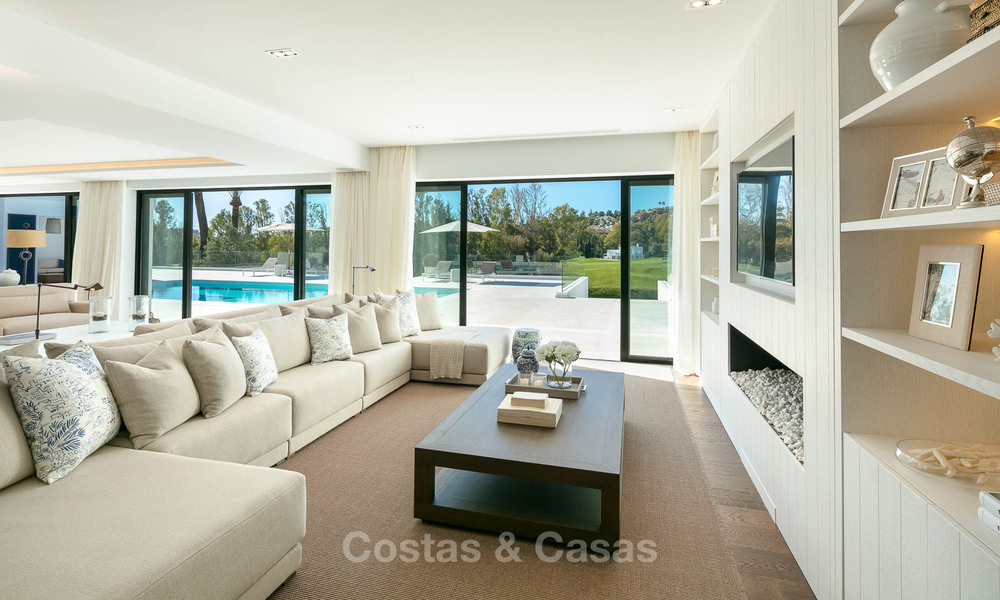 Prestigious renovated luxury villa for sale, front line golf, Nueva Andalucía, Marbella 9436