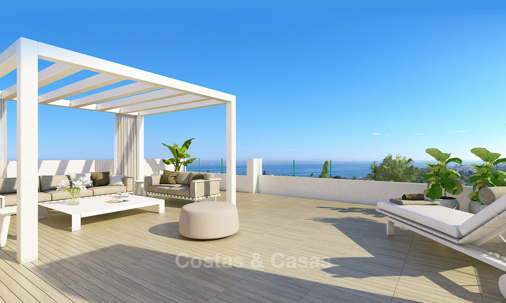 Stunning new modern contemporary apartments with sea views for sale, walking distance to the beach, Estepona, Costa del Sol 9458