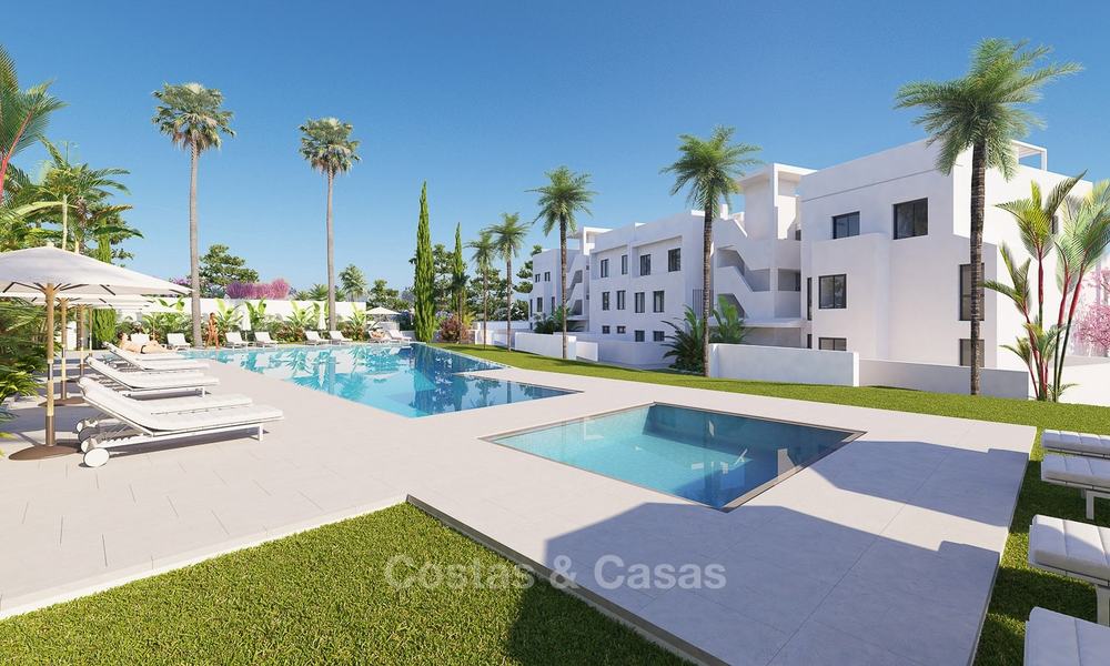 Stunning new modern contemporary apartments with sea views for sale, walking distance to the beach, Estepona, Costa del Sol 9459