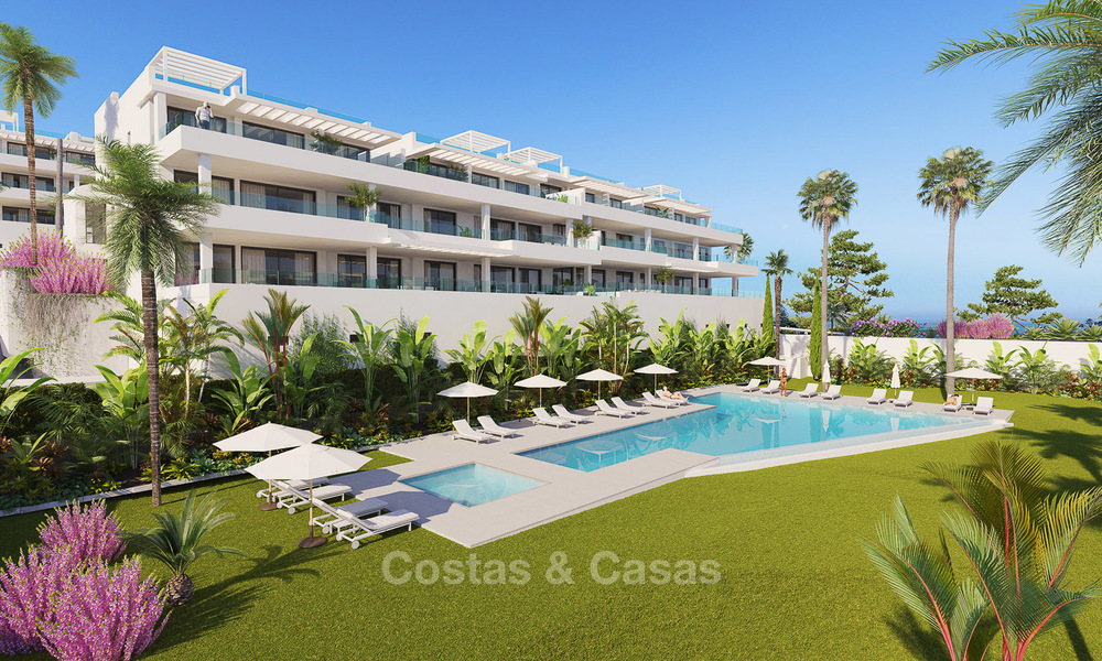 Stunning new modern contemporary apartments with sea views for sale, walking distance to the beach, Estepona, Costa del Sol 9461