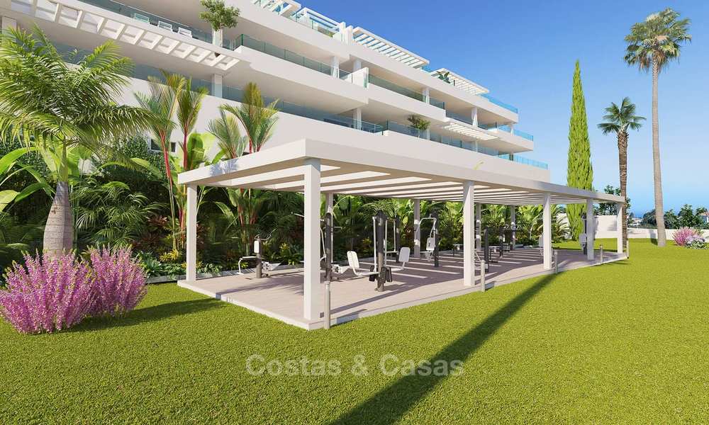 Stunning new modern contemporary apartments with sea views for sale, walking distance to the beach, Estepona, Costa del Sol 9465