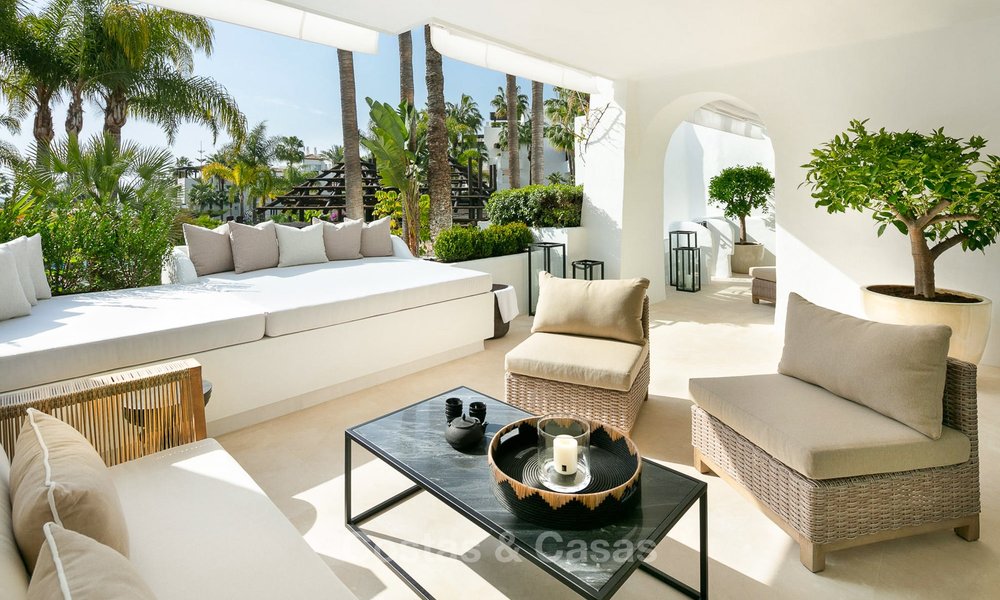 Sumptuous ground floor luxury apartment for sale, Puente Romano with sea view - Golden Mile, Marbella 9584