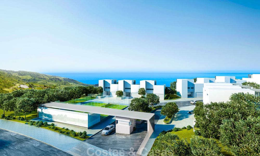 New contemporary semi-detached villas with stunning sea views for sale, front line golf, Sotogrande, Costa del Sol 9929