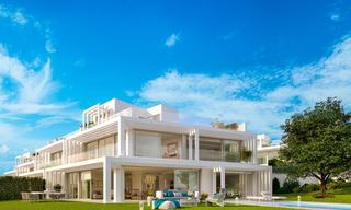 New contemporary semi-detached villas with stunning sea views for sale, front line golf, Sotogrande, Costa del Sol 9931 