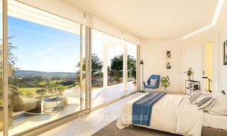 New contemporary semi-detached villas with stunning sea views for sale, front line golf, Sotogrande, Costa del Sol 9935 