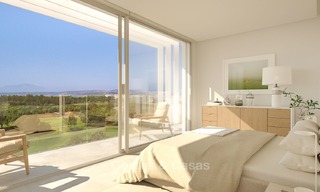 New contemporary semi-detached villas with stunning sea views for sale, front line golf, Sotogrande, Costa del Sol 9941 