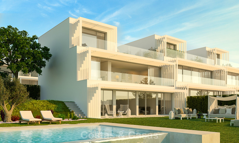 New contemporary semi-detached villas with stunning sea views for sale, front line golf, Sotogrande, Costa del Sol 9943
