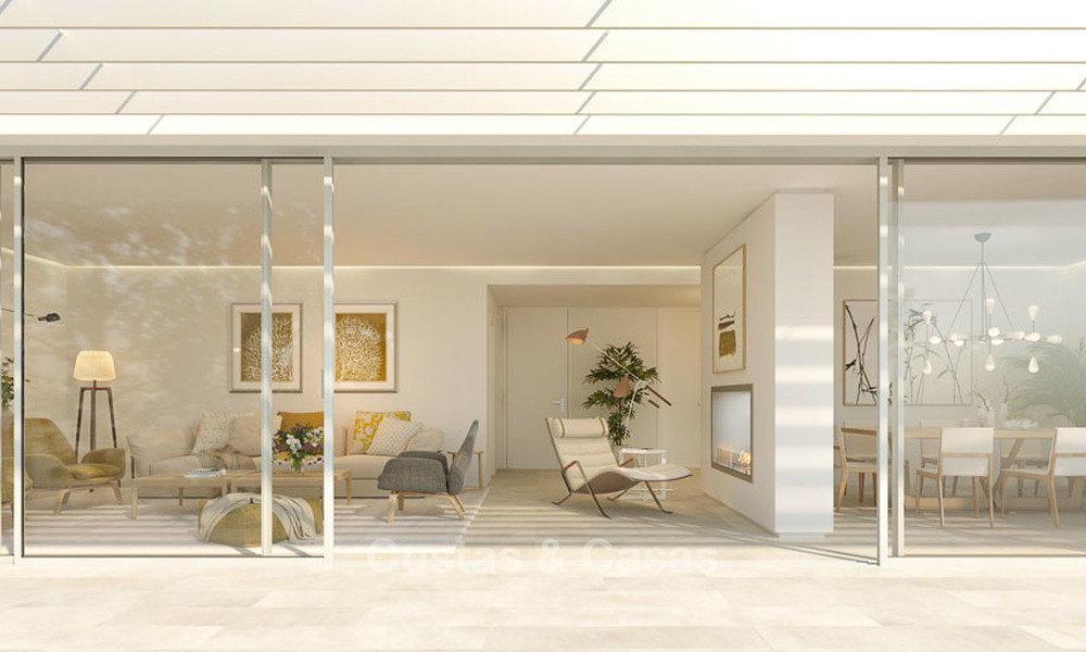 New contemporary semi-detached villas with stunning sea views for sale, front line golf, Sotogrande, Costa del Sol 9944