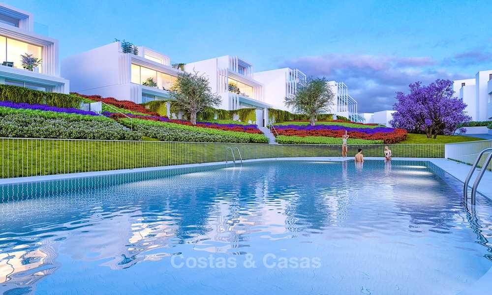 New contemporary semi-detached villas with stunning sea views for sale, front line golf, Sotogrande, Costa del Sol 9947