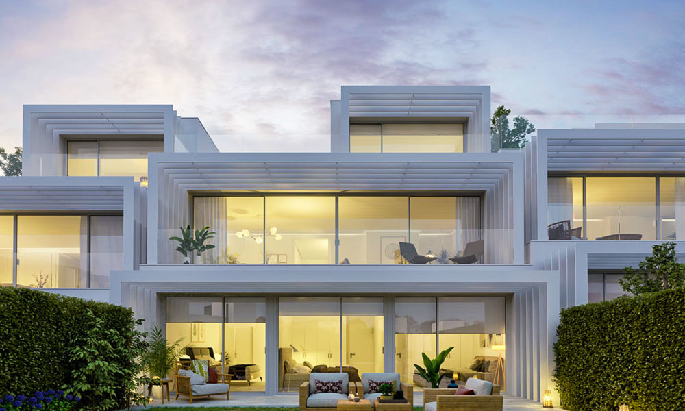 New contemporary semi-detached villas with stunning sea views for sale, front line golf, Sotogrande, Costa del Sol 9949