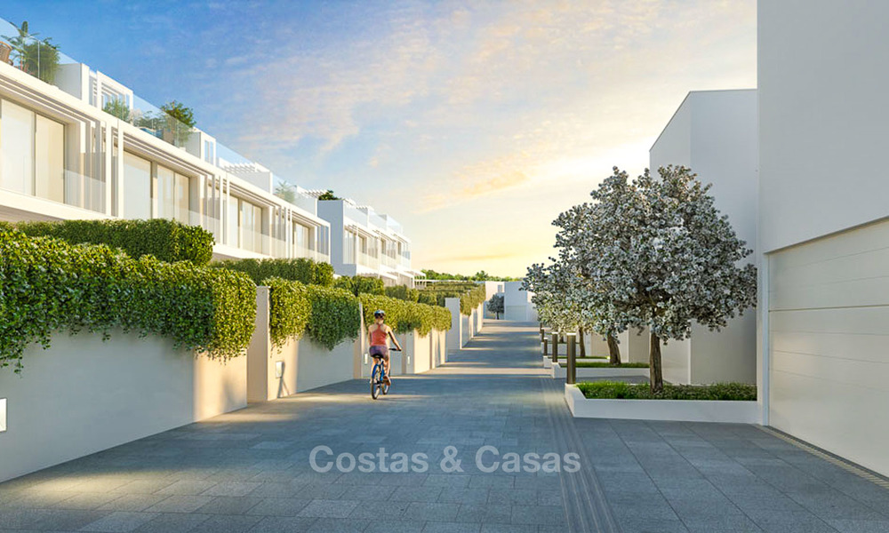 New contemporary semi-detached villas with stunning sea views for sale, front line golf, Sotogrande, Costa del Sol 9951