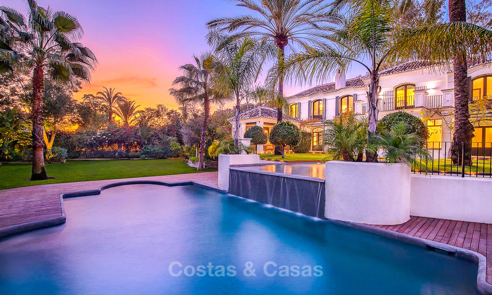 Palatial Mediterranean style villa for sale in a prestigious beachside residential area, Guadalmina Baja, Marbella 9963