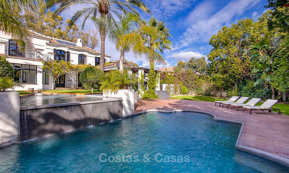Palatial Mediterranean style villa for sale in a prestigious beachside residential area, Guadalmina Baja, Marbella 9974